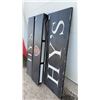 Image 2 : Three "Hy's" Restaurant Light-Up Signs and "H" Shield Logo Sign