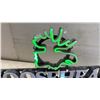 Image 4 : Moosehead Beer Illuminated LED Sign with Moose Head Logo, Dimmer and On/Off Controls, 16 × 36”