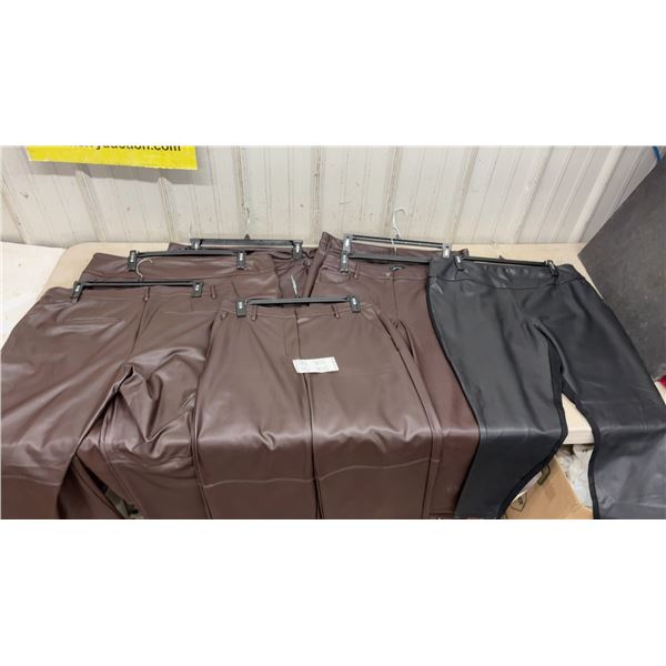 Lot of 7 Reitman's Faux Leather, New Old Stock With Tags - Various sizes