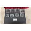 Image 1 : Lot of 8 Clear Glass Ashtrays