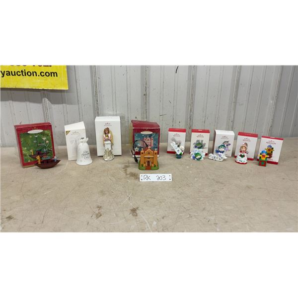 Hallmark Keepsake Christmas Ornaments Including Noah's Ark, Angels, Snowmen