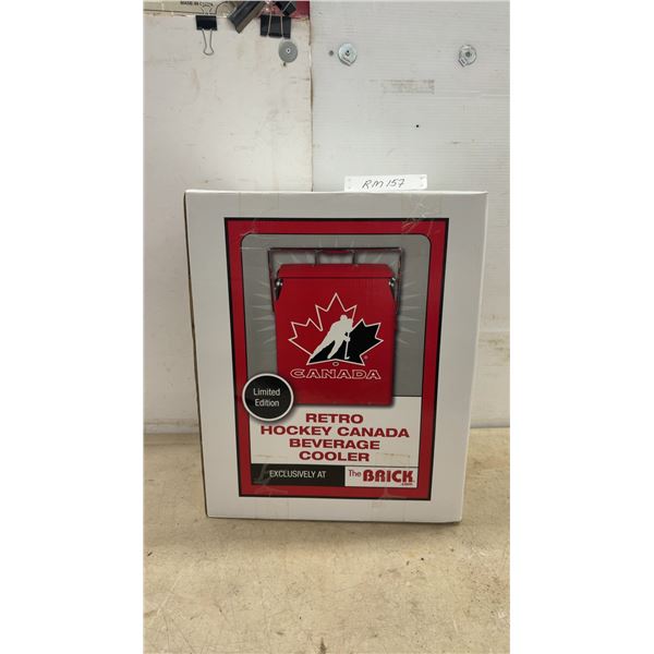 Limited Edition Retro Hockey Canada Red Beverage Cooler, Exclusive to the Brick