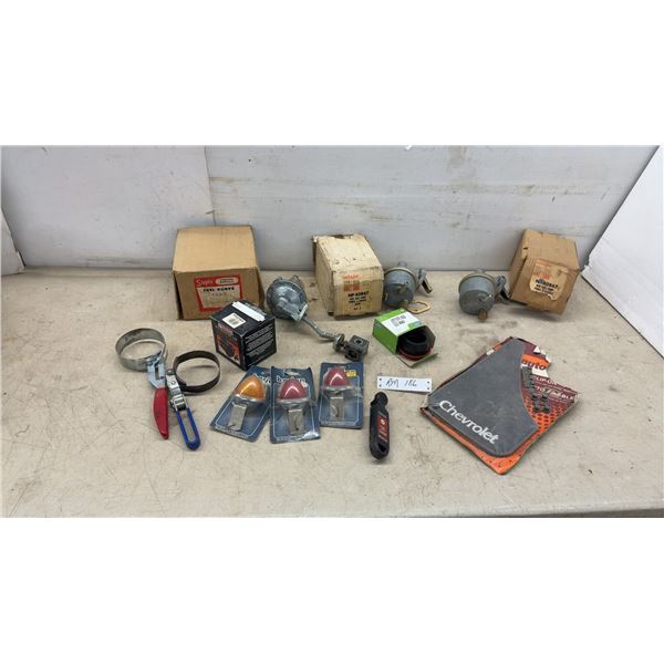 Autopar NP 40867 New Fuel Pumps, Barjan Lights, Chevrolet Mud Flap, Oil Filter Wrench