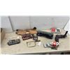 Image 1 : Assorted Tools: Jobmate Screwdriver Bit Set, PROTOCOL Tire Gauge, KUNY'S Tool Holster, 1/4, 3/8