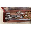 Image 3 : Assorted Tools: Jobmate Screwdriver Bit Set, PROTOCOL Tire Gauge, KUNY'S Tool Holster, 1/4, 3/8