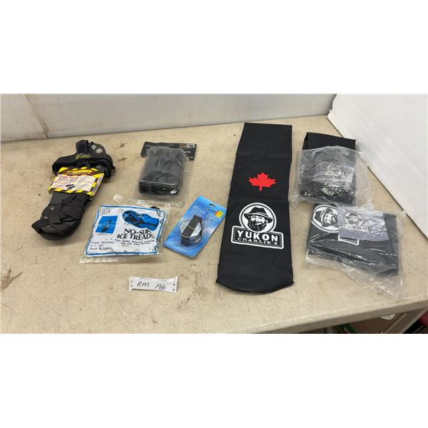 New 3 Yukon Charlie's Snowshoe Bags, HT Hi-Tech Omni Tech Super Stud Sandal Cleats