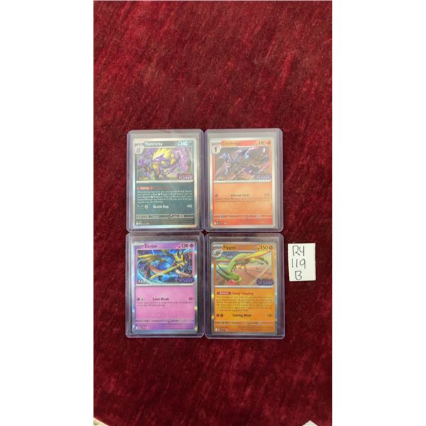 Lot of 4 Pokémon: Pokémon Toxtricity, Ceruledge, Zacian and Flygon