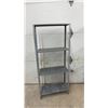 Image 5 : Pair of Galvanized Steel 4-Tier Utility Shelving Units, 55 × 23 × 11”