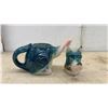Image 6 : Pair of Vintage Figural Ceramic Dog Teapots, Blue Great Dane and Black and White Scottish Terrier