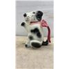 Image 5 : Vintage Staffordshire Figural Ceramic Sailor Panda Tea Pot and Dog With Pink Bow, 7 1/2” Tall