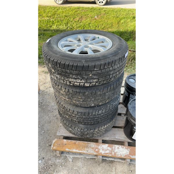 4 Mitsubishi RVR 16” Alloy Rims with Winter Tires (Value in Rims)