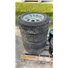 Image 1 : 4 Mitsubishi RVR 16” Alloy Rims with Winter Tires (Value in Rims)