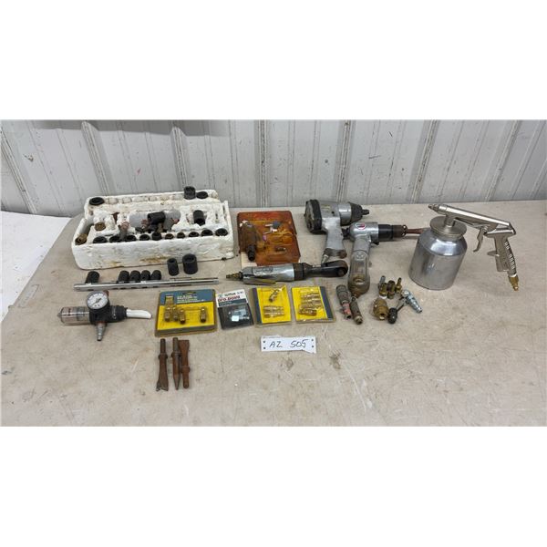 Air Tools and Accessories: Alltrade Air Impact Wrench, Campbell Hausfeld Air Hammer, ANI Spray Gun