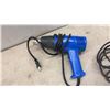 Image 5 : Power Tools: Trademaster 3/8” Drill, Heat Gun, Jigsaw, and Grinder Attachment