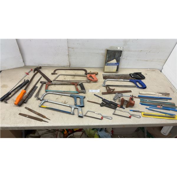 Hacksaws, Blades, Files, Hammer, Chisels
