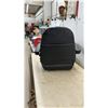 Image 3 : Black Vinyl Vehicle Seat with Integrated Armrests and Universal Sliding Mounting Rails