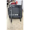 Image 4 : Black Vinyl Vehicle Seat with Integrated Armrests and Universal Sliding Mounting Rails