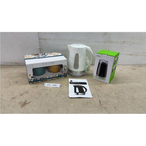 New: Sea and Sand California Soy Wax Candles, Electric Kettle, and Everyday Essentials Grinder