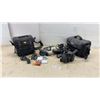 Image 1 : Canon Canovision 8 E07 8mm Camcorder with 8x AF Zoom, Panasonic NV-M40 Camcorder, Bags