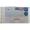 Image 2 : New Sunbeam Queen Heated Mattress Pad with Dual Digital Controls, 20 Heat Settings, Fits up to 21”