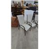 Image 2 : Four Patio Chairs. Stackable