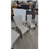 Image 4 : Four Patio Chairs. Stackable