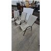 Image 5 : Four Patio Chairs. Stackable