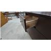 Image 5 : Dark Brown Wood Dresser with 8 Drawers and Metal Knobs. 34”×63”×17.6”