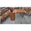 Image 1 : Dining Table and Six Spindle-Back Chairs with Leaf