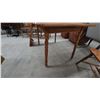 Image 3 : Dining Table and Six Spindle-Back Chairs with Leaf