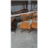 Image 8 : Dining Table and Six Spindle-Back Chairs with Leaf