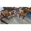 Image 1 : Four Wood Bar Stools