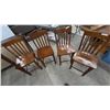 Image 4 : Four Wood Bar Stools