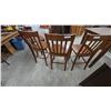 Image 5 : Four Wood Bar Stools