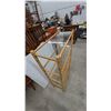 Image 3 : Bamboo and Glass 5-Tier Shelf 57”×31”×17”