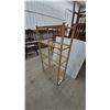 Image 5 : Bamboo and Glass 5-Tier Shelf 57”×31”×17”