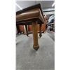 Image 3 : Oak Dining Table with Casters and 12” Leaf, Quarter-Cut