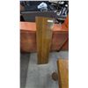 Image 7 : Oak Dining Table with Casters and 12” Leaf, Quarter-Cut