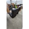 Image 6 : Pair of Black Leather / Leather-Style Swivel Rocker Chairs