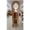 Image 1 : Tall Case Grandfather Clock with Pendulum and 3 Weights