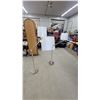 Image 1 : Pair of Adjustable Chrome Floor Lamps with White Shades