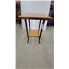 Image 1 : Small Square Top Side Table with Lower Shelf 28”×18”×18”