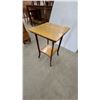 Image 2 : Small Square Top Side Table with Lower Shelf 28”×18”×18”