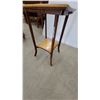 Image 3 : Small Square Top Side Table with Lower Shelf 28”×18”×18”