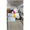 Image 2 : Five-Light Floor Lamp with White, Pink, Orange, Blue, and Green Shades