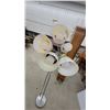 Image 5 : Five-Light Floor Lamp with White, Pink, Orange, Blue, and Green Shades