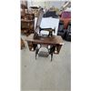 Image 1 : Singer Treadle Sewing Machine and Cabinet with Drawers, Cast Iron Base missing drawers