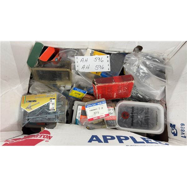 Assortment of Hardware Including Threadfast Drywall Screws, Toggle Bolts, Wood Screws