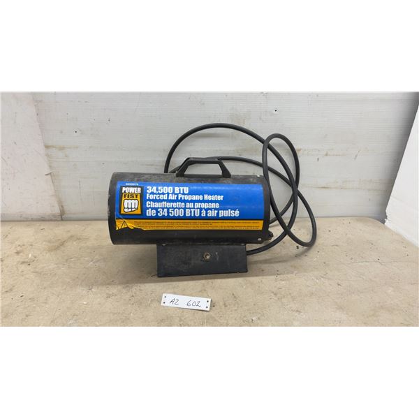 Power Fist 34,500 BTU Forced Air Propane Heater, Model 6050079