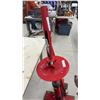 Image 4 : Red Portable Manual Tire Changer With Threaded Rod Clamp and Bead-Breaking Leverage Bar